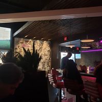 High top booth near the bar was ideal at Neon Tiger in Charleston