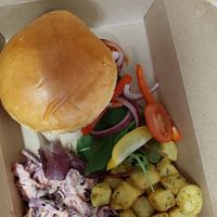 Classic cheeseburger at Plant & Planet in Castleton