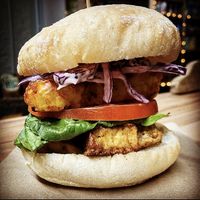 Tofu tower  at Plant & Planet in Castleton