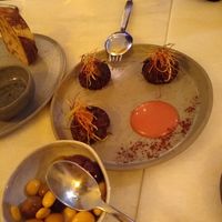 Veggie balls and olives at Senhor Uva in Lisbon