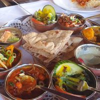 Vegan Thali at Taj Mahal in Noerdlingen