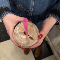 Vanilla Shake w. Hershey’s Syrup  at Sweet Ride Ice Cream in West Reading