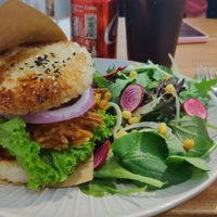 Rice Tempura Burger in April 2021 New Menu - SOOOOOO delicious! at The Park by Years in Kowloon