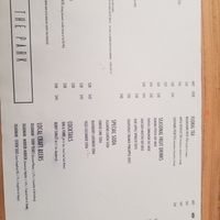 Drink Menu at The Park by Years in Kowloon