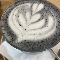 Black sesame latte    at The Park by Years in Kowloon