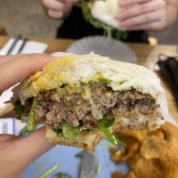 Juicy impossible burger!  at The Park by Years in Kowloon