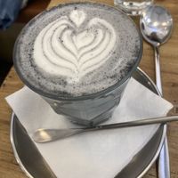 Black sesame latte  at The Park by Years in Kowloon