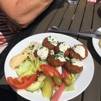falafels with salad  at Meet and Eat in Beeskow
