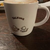 Coffee with soy milk   at Freeduchio in Batumi