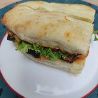 Lobiani sandwich at Freeduchio in Batumi