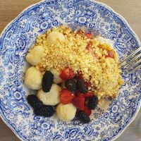 Lazy dumplings at Freeduchio in Batumi