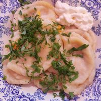 Varenik potato at Freeduchio in Batumi