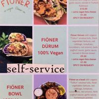 Döner (fiöner) menu at Vamos Veganos in Berlin