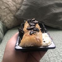 Banana Oreo dessert. Deep fried goodness, served with cream at Geisha House in Birmingham