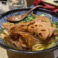 Vegan Shoyu ramen with 17-vegetable broth  at Neko Ramen in Paris