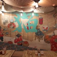 Quirky decor at Neko Ramen in Paris