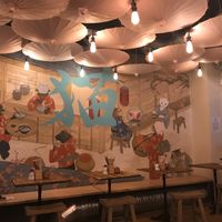 Place nicely decorated :) at Neko Ramen in Paris