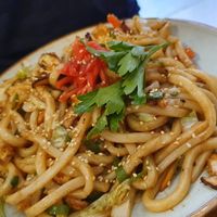 Udon with tofu instead of beef at Neko Ramen in Paris
