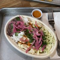 OJAI bowl, w/o avo crema  at Taco Vado in Spokane