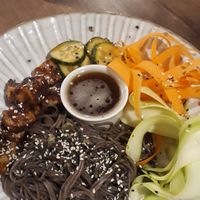 Tempura tofu at Commune Cafe in Tallinn