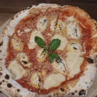 Cheese pizza at Commune Cafe in Tallinn