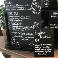 Breakfast option at Commune Cafe in Tallinn