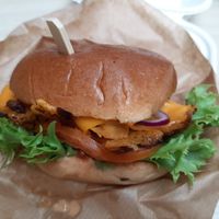 Chick-Chipotle burger at Commune Cafe in Tallinn