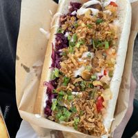 Hotdog  at Lokal Vegan Fala in Warsaw