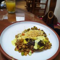 Main dish at Namas Te in La Paz