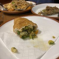 Fried empanada’s   at Namas Te in La Paz