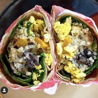 Vegan breakfast burrito is out of this world  at Kristina's Kitchen in Millville