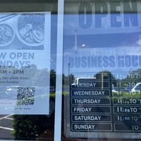 Hours as of June 27, 2025  at freshroll in Mashpee
