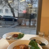 window seat at Vegan Ramen Shop - Jana Pawla in Warsaw