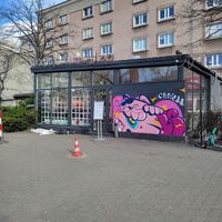 Outside at Vegan Ramen Shop - Jana Pawla in Warsaw