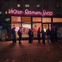 Line outside at Vegan Ramen Shop - Jana Pawla in Warsaw