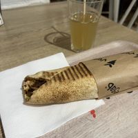 Cheezy vegan kebab  at Vegab in Poznan