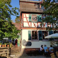 Gastgarten at Alte Dorfmühle in Bensheim