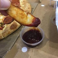 Wedges and bbq sauce at Pizza Hut - Kings Ave in Paphos