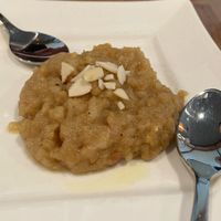 Dessert - almonds and rice at Woodlands in Gaithersburg