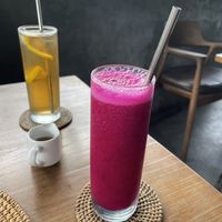 Dragon fruit juice  at Wayan's Warung in Ubud