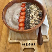 I think this is the banana and mango option.  at iVegan Supershop Westlake Hanoi - Healthy Plant Based Cafe in Hanoi