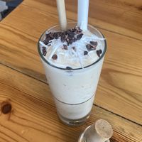 Coconut ice blended coffee  at iVegan Supershop Westlake Hanoi - Healthy Plant Based Cafe in Hanoi