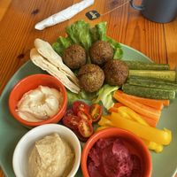 Falafel platter  at iVegan Supershop Westlake Hanoi - Healthy Plant Based Cafe in Hanoi