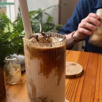 Iced coconut coffee at iVegan Supershop Westlake Hanoi - Healthy Plant Based Cafe in Hanoi