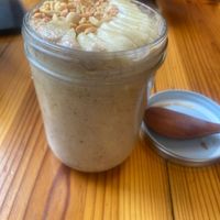 Banana overnight oats  at iVegan Supershop Westlake Hanoi - Healthy Plant Based Cafe in Hanoi
