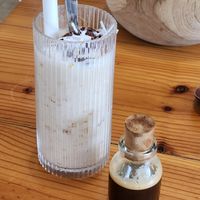 Coconut coffee at iVegan Supershop Westlake Hanoi - Healthy Plant Based Cafe in Hanoi