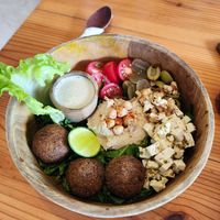 Falafel bowl at iVegan Supershop Westlake Hanoi - Healthy Plant Based Cafe in Hanoi