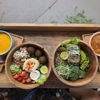 2 soups, 2 salads at iVegan Supershop Westlake Hanoi - Healthy Plant Based Cafe in Hanoi