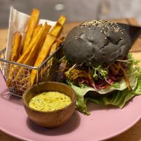 Mush burger at iVegan Supershop Westlake Hanoi - Healthy Plant Based Cafe in Hanoi