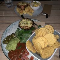 Nacho style platter with tex mushroom meat at Sunshine Beach SLSC in Sunshine Beach